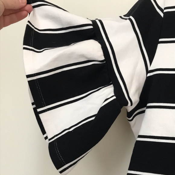 M&S Collection | Black & cream striped top | UK 18 - Picture 3 of 6